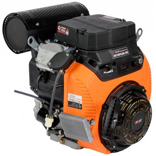 Двигатель бензиновый Brait BR750PE20A PRO V-образный с электростартером и катушкой освещения под шпонку (30.0 л.с. / Ø25 мм / L=63 мм) 